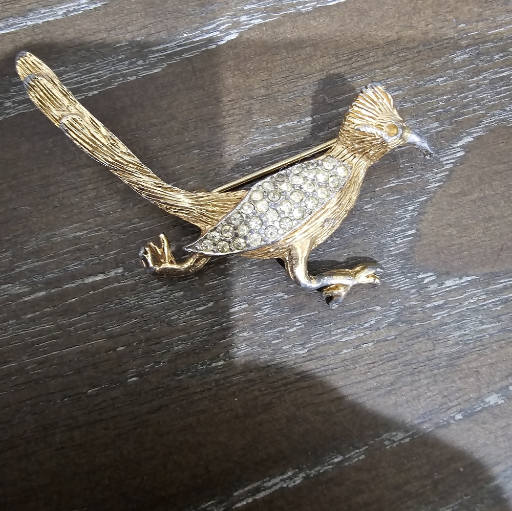 Roadrunner Brooch